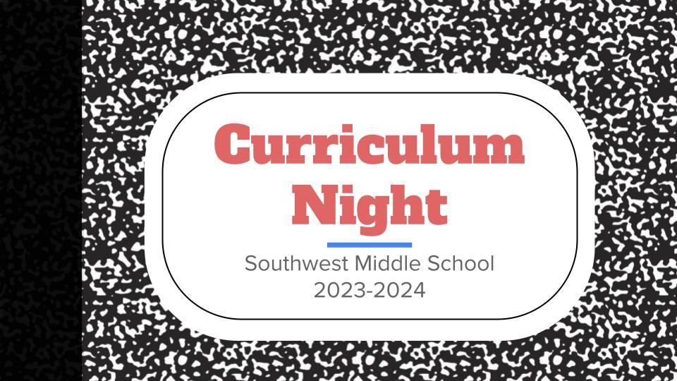  Curriculum Night